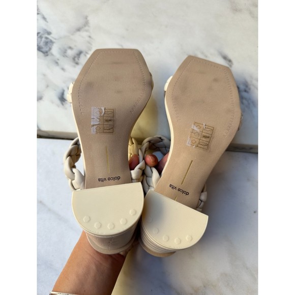 $140 NWOB Dolce Vita Women's PAILY Heeled Sandal, Ivory Stella, 8 - Picture 8 of 8